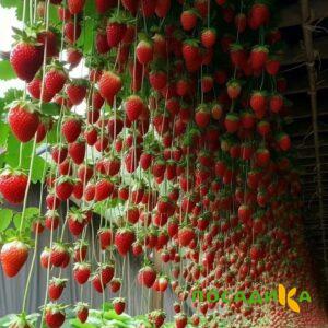 Клубника ампельная Анастасия купить по цене от 370р. в интернет-магазине «Посадика» с доставкой почтой в в Угличе и по всей России – [изображение №1].